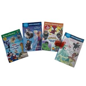 4 Disney And Marvel Early Readers Books